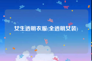 女生透明衣服(全透明女装)