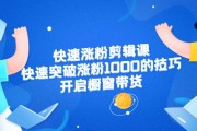 涨粉短视频(什么样的视频涨粉快)
