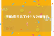 密乐(密乐思丁对生发效果好吗)