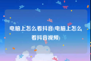 电脑上怎么看抖音(电脑上怎么看抖音视频)