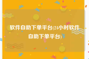 软件自助下单平台(24小时软件自助下单平台)