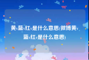 黄v蓝v红v是什么意思(微博黄v蓝v红v是什么意思)