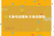 大鱼号自媒体(大鱼自媒体)