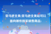 亚马逊北美(亚马逊北美站可以面向哪些国家销售商品)
