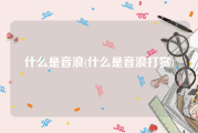 什么是音浪(什么是音浪打赏)