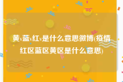 黄v蓝v红v是什么意思微博(疫情红区蓝区黄区是什么意思)