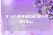 亚马逊fba收费标准(亚马逊fba收费标准2022)