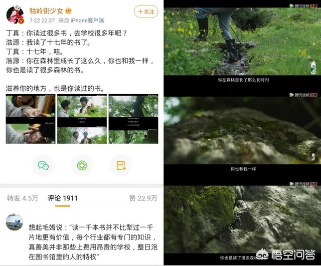 微博为《丁真的自然笔记》提供了什么样的支持?