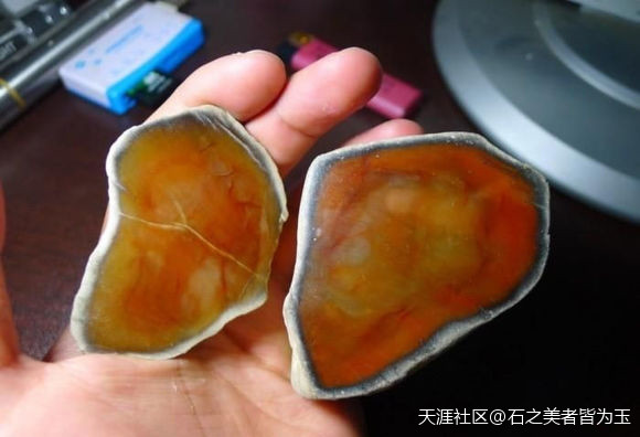 翡翠天然红、天然烧红、人工烧红的区别(转载)