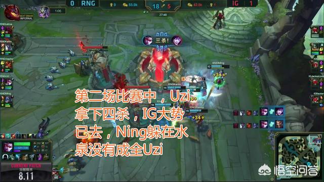 如何看待IG打野Ning没有给Uzi薇恩送五杀，微博被一些RNG粉丝指责？