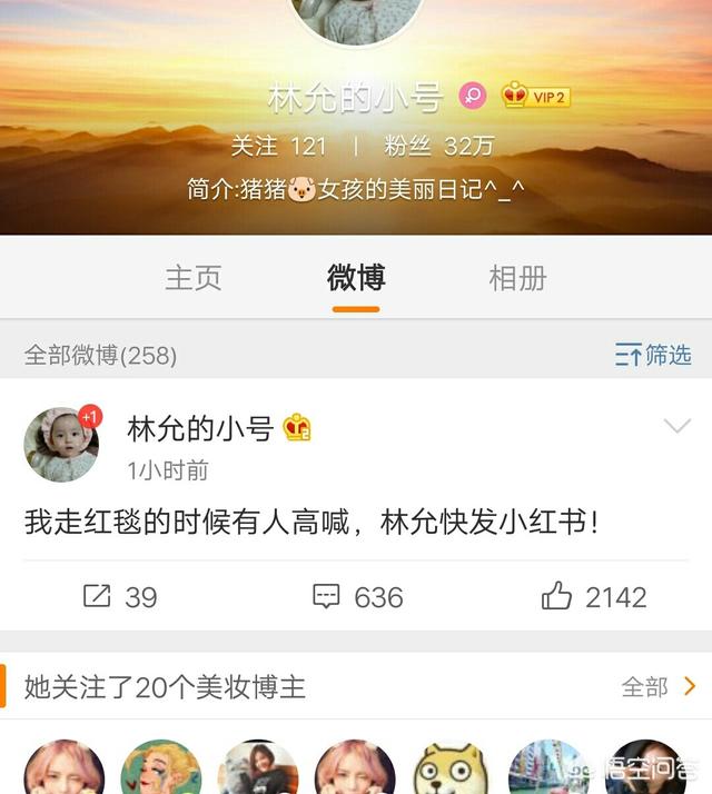 如何看待星女郎林允在微博开的小号？
