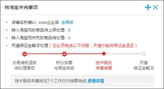 淘宝企业店铺开店流程