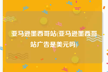 亚马逊墨西哥站(亚马逊墨西哥站广告是美元吗)