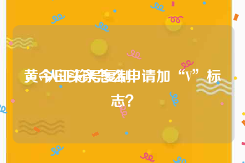 黄v认证符号复制
，今日头条怎么申请加“V”标志？