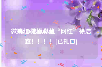 微博红v怎么认证
，来818微博奇葩“网红”徐浩鑫！！！！[已扎口]