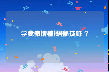 学生微博橙v认证技巧
，我申请微博橙V认证 ？