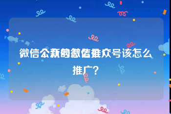 微信公众号怎么推广
，一个新的微信公众号该怎么推广？