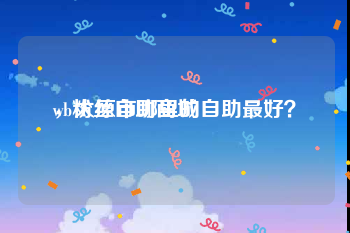 wb粉丝自助商城
，太原市哪里的自助最好？