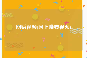 网赚视频(网上赚钱视频)