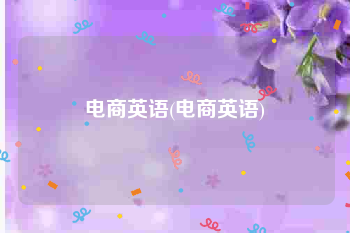电商英语(电商英语)