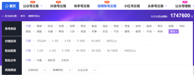 微博号自助购买平台入口