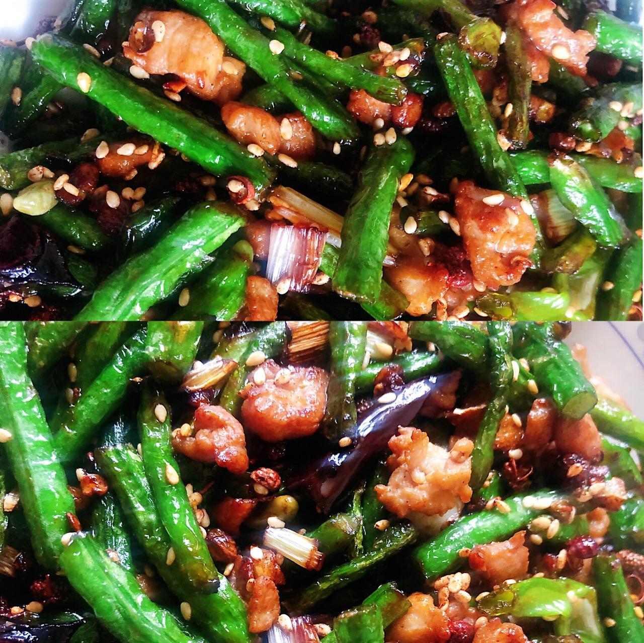 干煸豆角的做法视频(干煸豆角肉的家常做法)